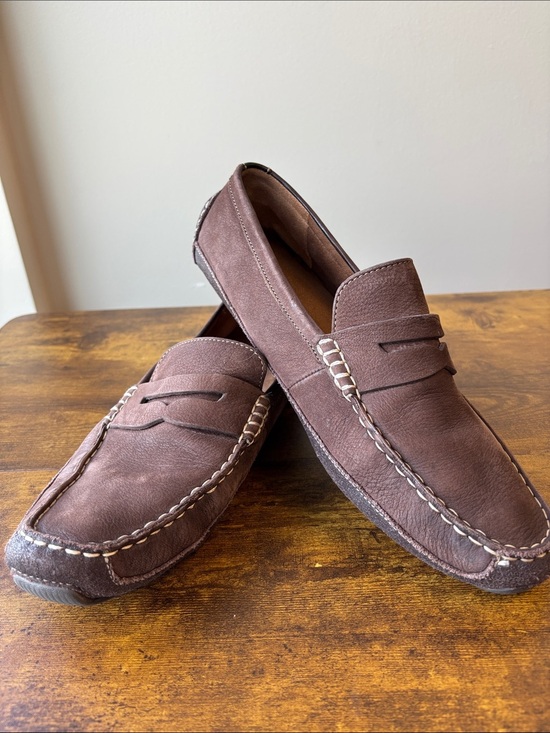 Cole Haan Other - Cole Haan Brown Leather Penny Loafers with Contrast Stitching
